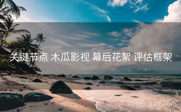 关键节点 木瓜影视 幕后花絮 评估框架  第2张