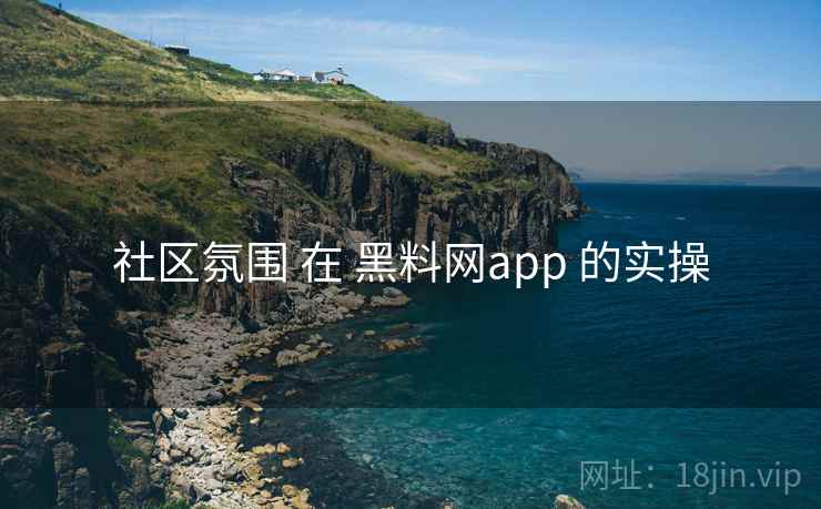 社区氛围 在 黑料网app 的实操  第2张