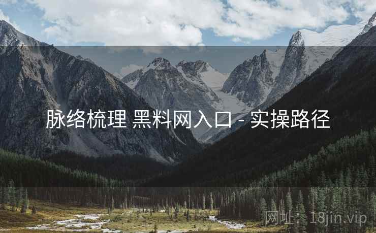 脉络梳理 黑料网入口 - 实操路径