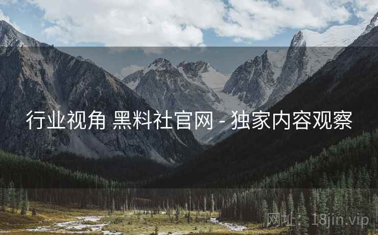 行业视角 黑料社官网 - 独家内容观察