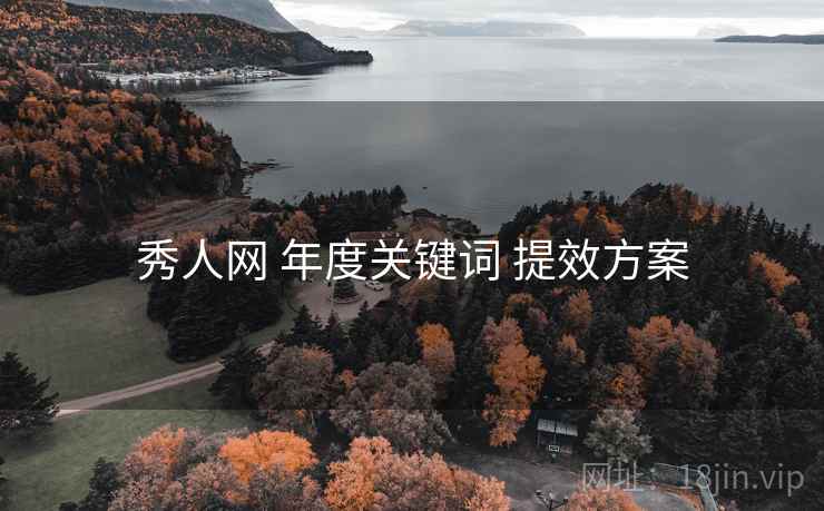 秀人网 年度关键词 提效方案