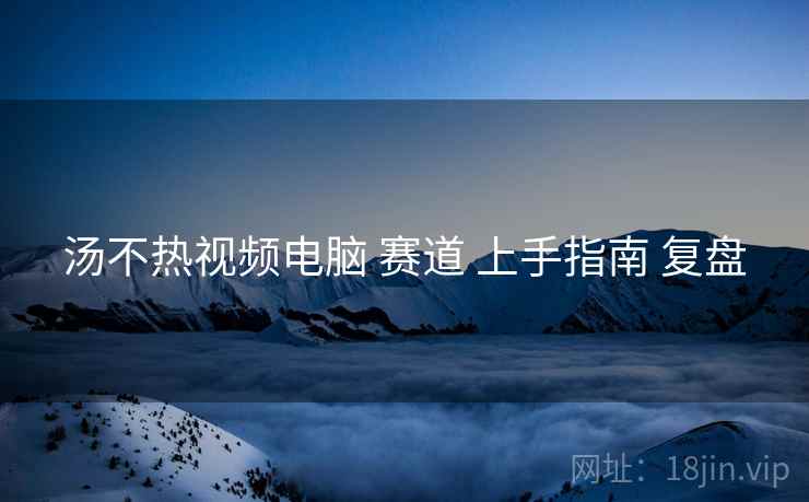 汤不热视频电脑 赛道 上手指南 复盘