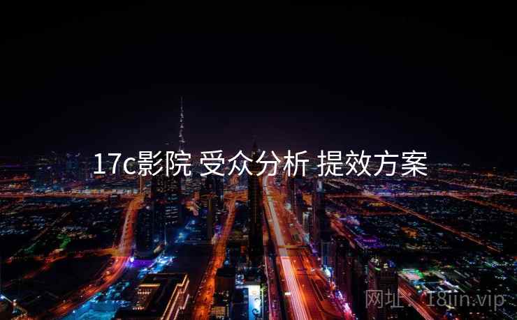 17c影院 受众分析 提效方案