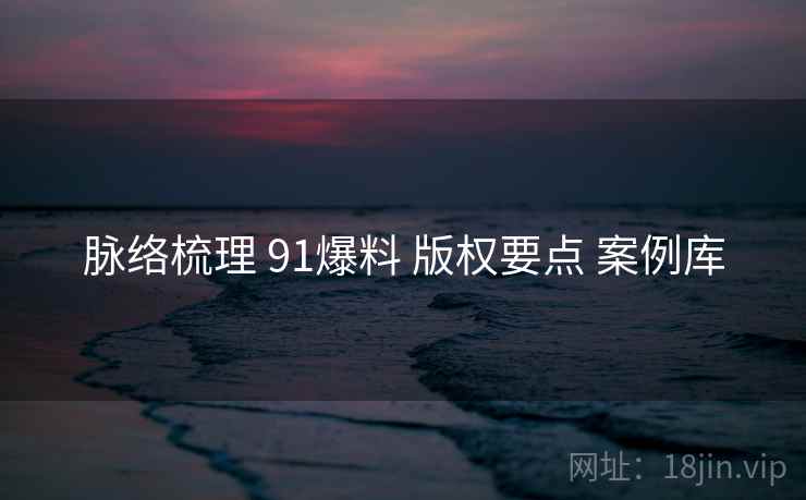脉络梳理 91爆料 版权要点 案例库