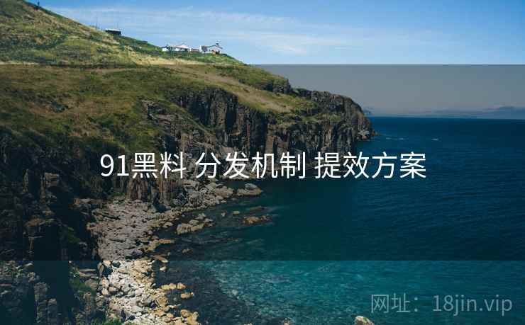 91黑料 分发机制 提效方案
