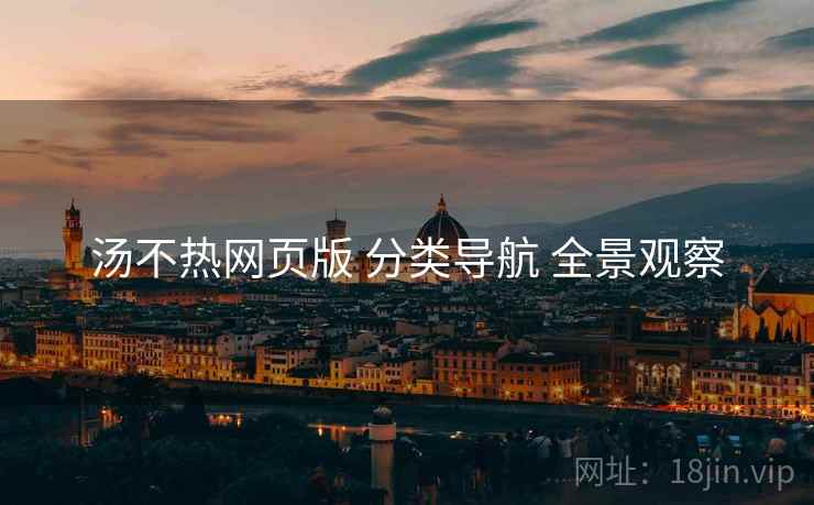 汤不热网页版 分类导航 全景观察