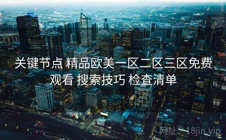 关键节点 精品欧美一区二区三区免费观看 搜索技巧 检查清单