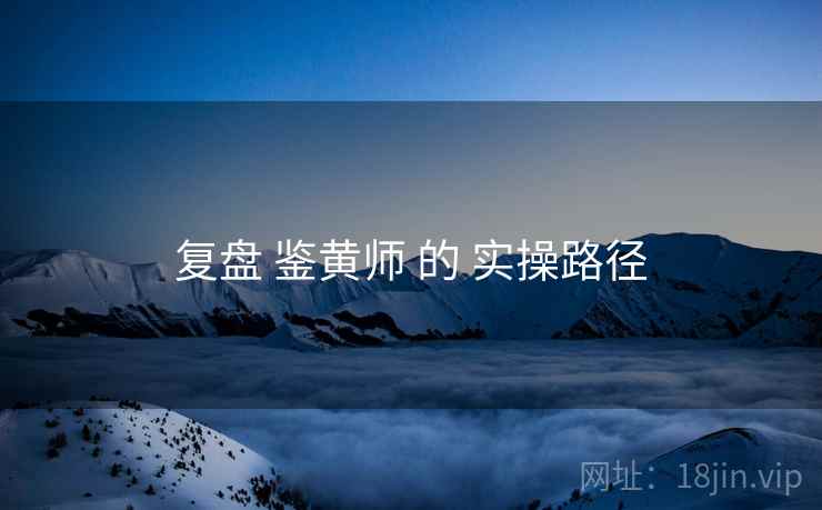 复盘 鉴黄师 的 实操路径